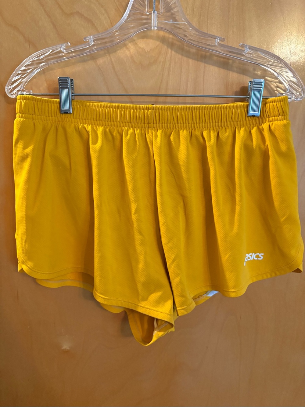 ASICS Men's Yellow Running Shorts